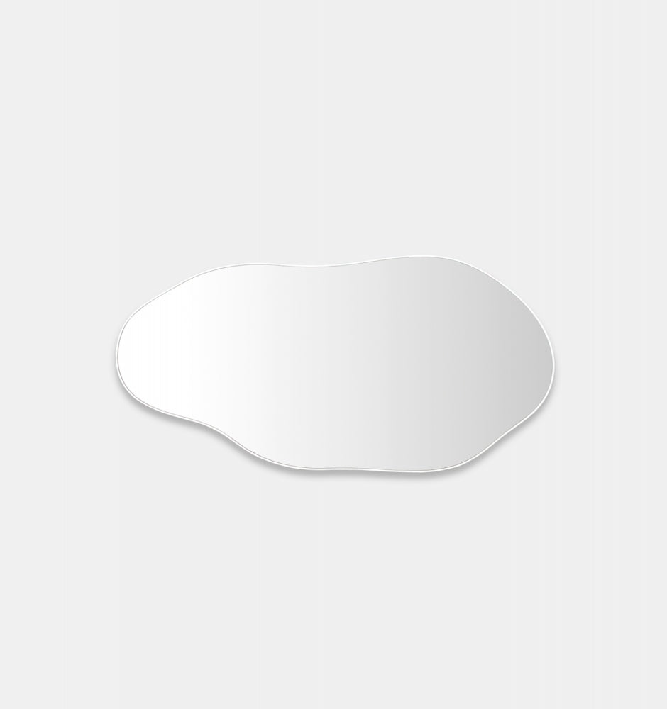 Middle of Nowhere Tide Mirror, Bright White, 70 x 140cm - alternate view