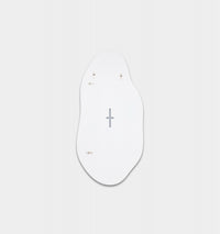 Middle of Nowhere Tide Mirror, Bright White, 70 x 140cm - reverse showing fixings