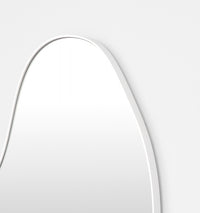 Middle of Nowhere Tide Mirror, Bright White, 70 x 140cm - corner detail