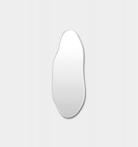 Middle of Nowhere Tide Mirror, Bright White, 70 x 140cm - frame profile
