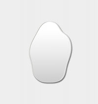 Middle of Nowhere Tide Mirror, Bright White, 80 x 95cm - frame profile