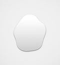 Middle of Nowhere Tide Mirror, Bright White, 80 x 95cm