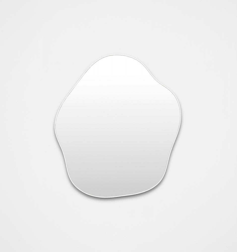 Middle of Nowhere Tide Mirror, Bright White, 80 x 95cm | Norsu Interiors