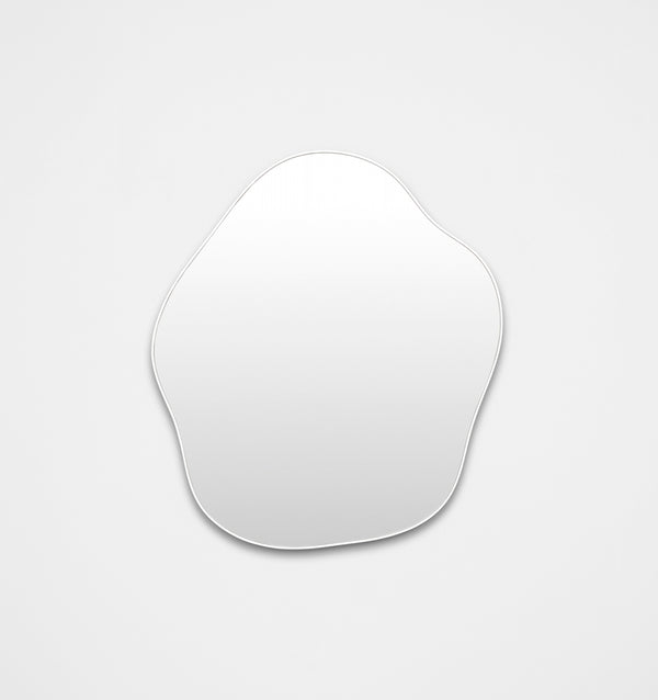 Middle of Nowhere Tide Mirror, Bright White, 80 x 95cm | Norsu Interiors