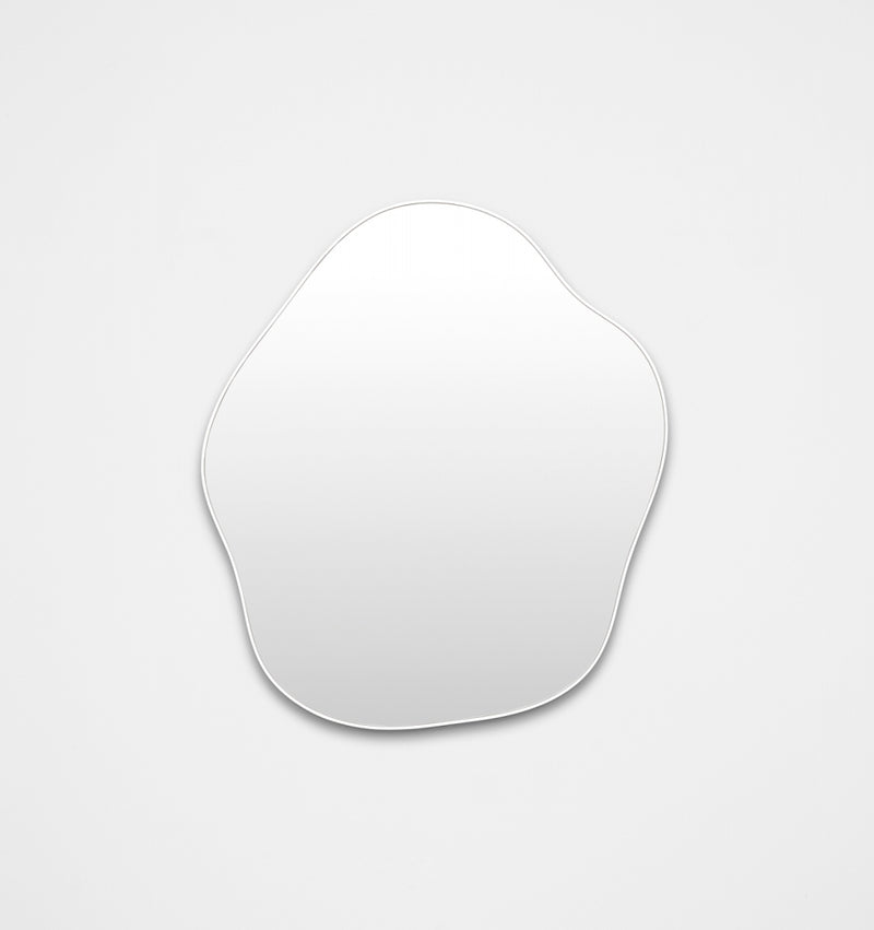 Middle of Nowhere Tide Mirror, Bright White, 80 x 95cm | Norsu Interiors