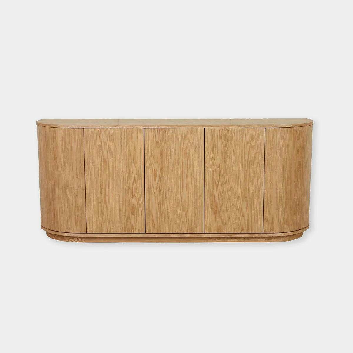 Globe West Cabinets Globe West Oberon Crescent Buffet, Natural Ash