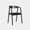 Globe West Dining Chairs Globe West Tolv Inlay Arm Chair, Black