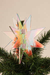 norsu STUDIO Christmas Star Tree Topper, Iridescent