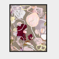 Rebecca Koerting Untamed Energy limited edition canvas print in black stained timber frame