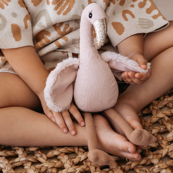 And The Little Dog Laughed Vera Flamingo soft toy