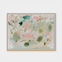 Blushing Meadows - Natural Timber float frame