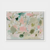 Blushing Meadows - White Stained Timber float frame