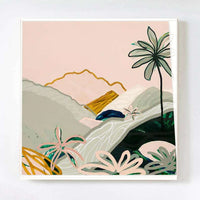 Jungle Jewels - White Stained Timber frame