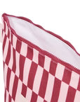 Wet Base Large Burgundy Peony Check waterproof travel storage pouch for wet items