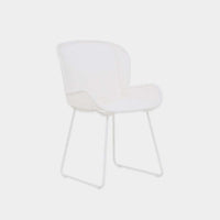 Globe West Dining Chairs Globe West Granada Butterfly Closed Weave Dining Chair, White