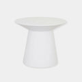 GlobeWest Livorno Round Side Table (Indoor/Outdoor) - White