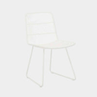 Globe West Dining Chairs Globe West Granada Sleigh Dining Chair - White