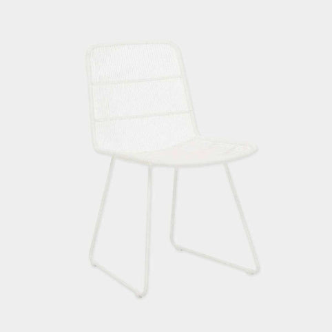 Globe West Dining Chairs Globe West Granada Sleigh Dining Chair - White