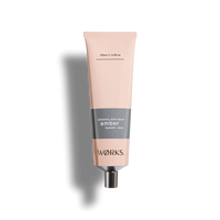 Works Body Balm amber scent in a 120ml recyclable aluminium tube with lavandin and clove fragrance