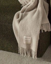 Weave Home Blankets & Throws Weave Home Nevis Lambswool Throw - Limestone