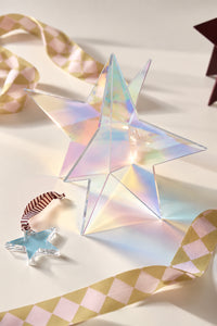 norsu STUDIO Standing Star Table Decoration, Iridescent (Various Sizes)
