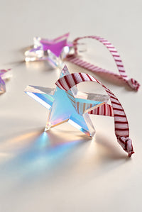 norsu STUDIO Iridescent Star Ornaments – Set of 8