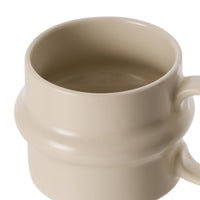 Amalfi Form Mug Cream side profile