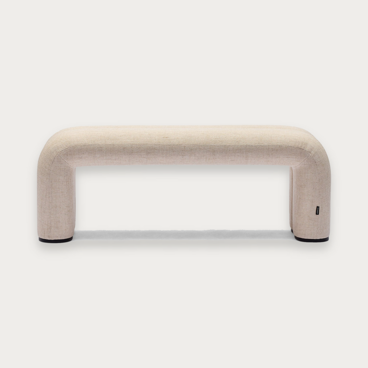 Zara Ottoman Ivory Large on grey background