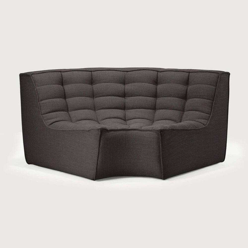 Ethnicraft Sofas Ethnicraft Sofa N701 Round Corner - Dark Grey (7679866274041)
