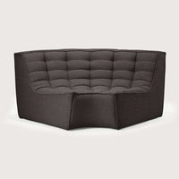 Ethnicraft Sofas Ethnicraft Sofa N701 Round Corner - Dark Grey (7679866274041)