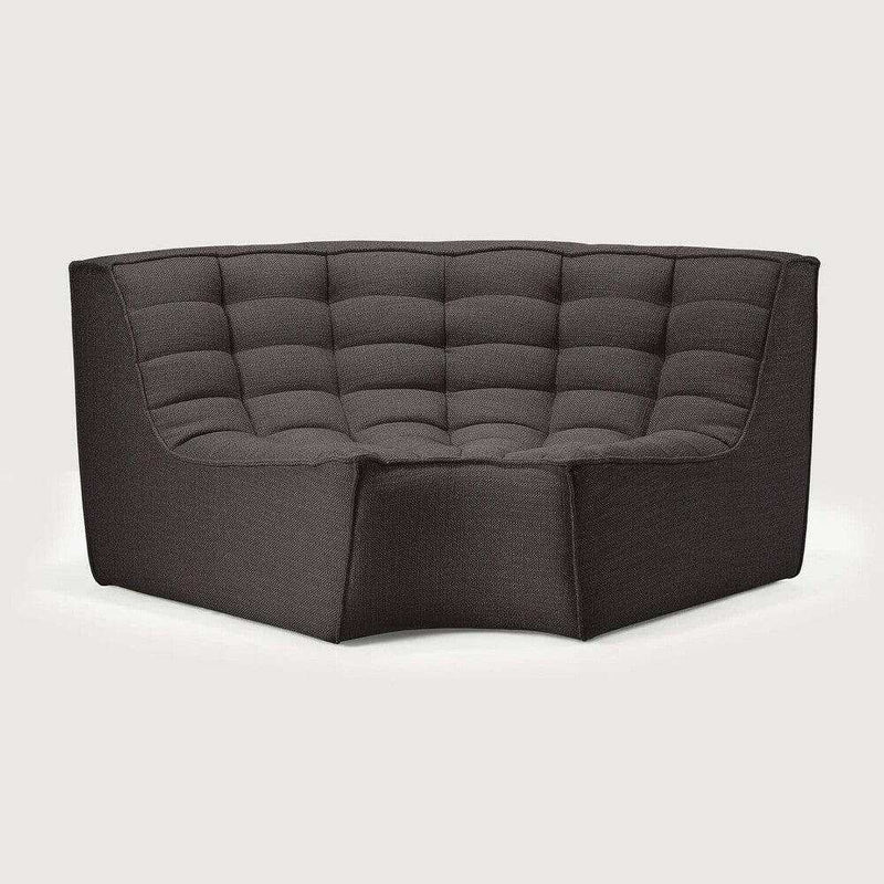Ethnicraft Sofas Ethnicraft Sofa N701 Round Corner - Dark Grey (7679866274041)