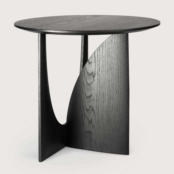 Ethnicraft Oak Geometric Side Table, Black | Norsu Interiors