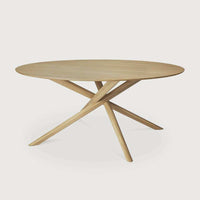 Ethnicraft Dining Tables Ethnicraft Oak Mikado Round Dining Table (6789969445052)