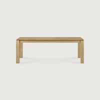 Ethnicraft Dining Table Slice in natural oak with solid European oak construction and simple modern design