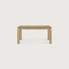 Ethnicraft Slice extendable dining table in natural oak with clean design and solid wood construction