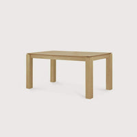 Ethnicraft Dining Table Slice Extendable made of natural oak with clean lines and solid timber design