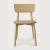 Ethnicraft Dining Chair Casale in natural oak with straight lines and minimalist design