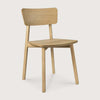 Ethnicraft Dining Chair Casale made from natural solid European oak with a minimalist design and straight lines