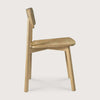 Ethnicraft Dining Chair Casale in natural solid oak with straight lines and minimalist design