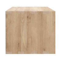Ethnicraft Nordic II Bedside Table in natural oak with one drawer, made from solid European oak.