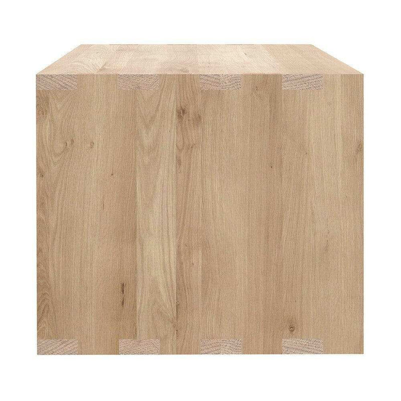 Ethnicraft Nordic II Bedside Table in natural oak with one drawer, made from solid European oak.