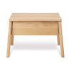 Ethnicraft Oak Air Bedside Table in natural oak with one drawer and solid European oak construction