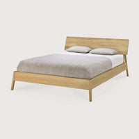 Ethnicraft Air Bed in natural oak with solid European timber frame and minimalist design.