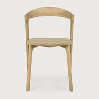 Ethnicraft Bok Dining Chair in natural oak with sculptural design and solid European oak construction
