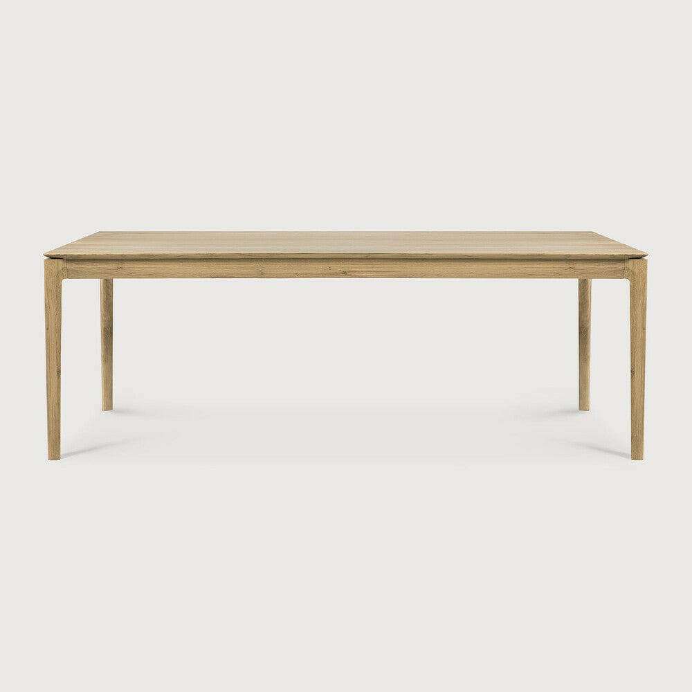 Ethnicraft Bok Dining Table in natural oak with solid European oak construction and minimalist design.