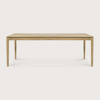 Ethnicraft Bok Dining Table in natural oak with solid European oak construction and minimalist design.