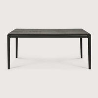 Ethnicraft Bok Dining Table in black oak with sleek, solid construction and minimalist design