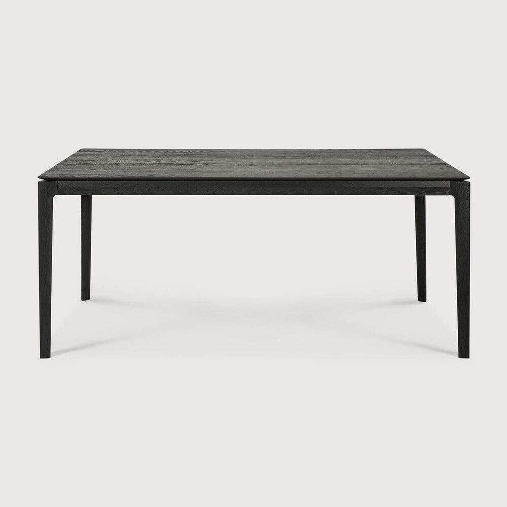 Ethnicraft Bok Dining Table in black oak with sleek, solid construction and minimalist design