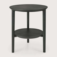 Ethnicraft Side Tables Ethnicraft Oak Bok Side Table - Black (7830162112761)