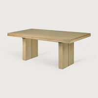 Ethnicraft Dining Tables Ethnicraft Oak Double Extension Dining Table (6789990219964)